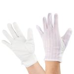 ESD PU palm glove with carbon stripes