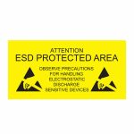 ESD Protected Area Sign - English - Antistat
