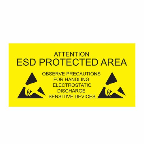 ESD Protected Area Sign - English - Antistat