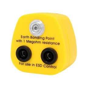 Earth Plug Shrouded Banana Socket & Stud - Side - Antistat