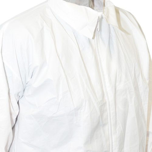 Antistatic Disposable Lab Coat - Close Up - Antistat