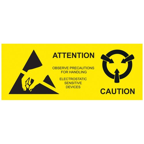 ESD Caution Label - Global - Antistat
