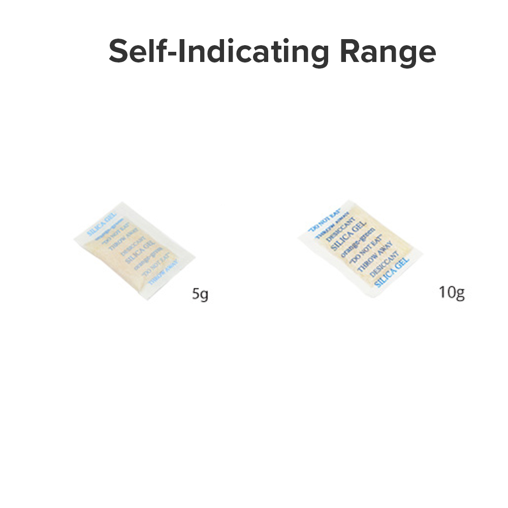 Self indicating silica gel