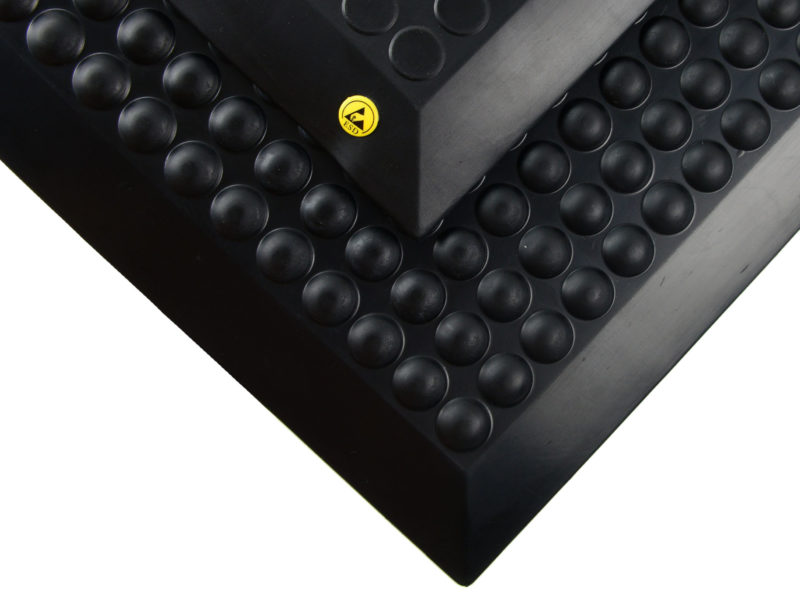 ESD Anti-Fatigue EPA Matting B1 - Bubble & Disc - Corner - Antistat