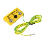 Under Bench Earth Bonding Bracket - 2 x 10mm studs and 1 x 4mm banana - Antistat