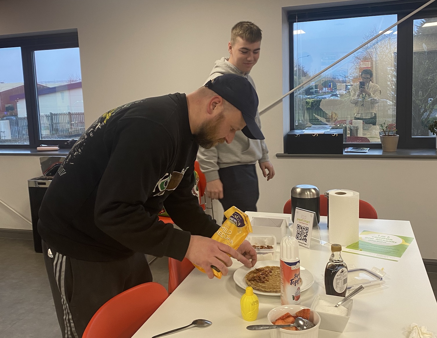 Employee Preparing Pancake - Charity - Antistat