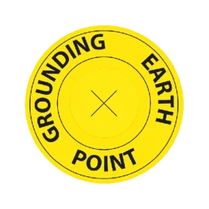 ESD Common Grounding Point Label