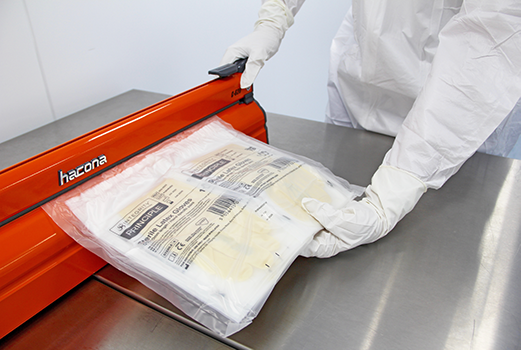 Principle Gloves - Repacking Integrity - Heat Sealing - Repacking - Antistat