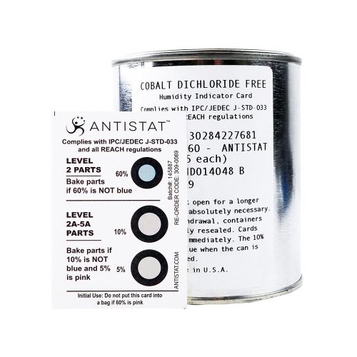 Humidity Indicator Card - Cobalt Dichloride Free - With Tin - Antistat