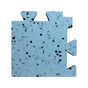 ESD Connected Floor Tile - Blue - Corner - Antistat