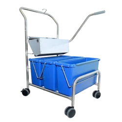 Triple Bucket Mopping System - Blue