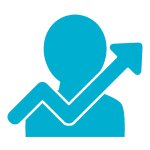 Personal Development Icon Personal Development Icon in blue