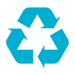 Recycling Icon Recycling Icon in blue