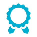 Rosette Icon Rosette Icon in blue