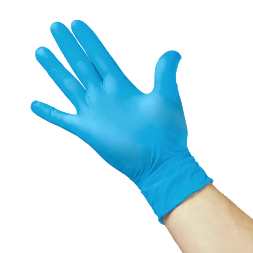 Blue Sterile Nitrile Examination Gloves