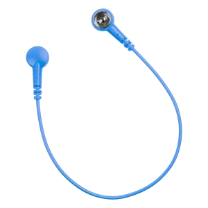 250mm blue ESD bench mat link cord with 10mm female snap connectors